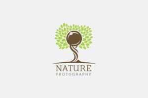 Nature photography logo by Woods & Water